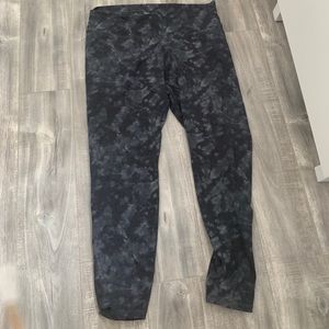 Black and Grey Tie Dye Activewear Leggings